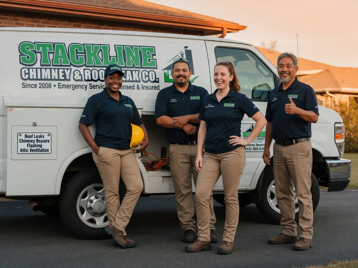 Chimney flashing repair company in Council Hill, OK